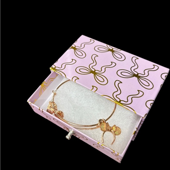 Alex & Ani Rose Gold Minnie Mouse Bracelet with box - Picture 7 of 8